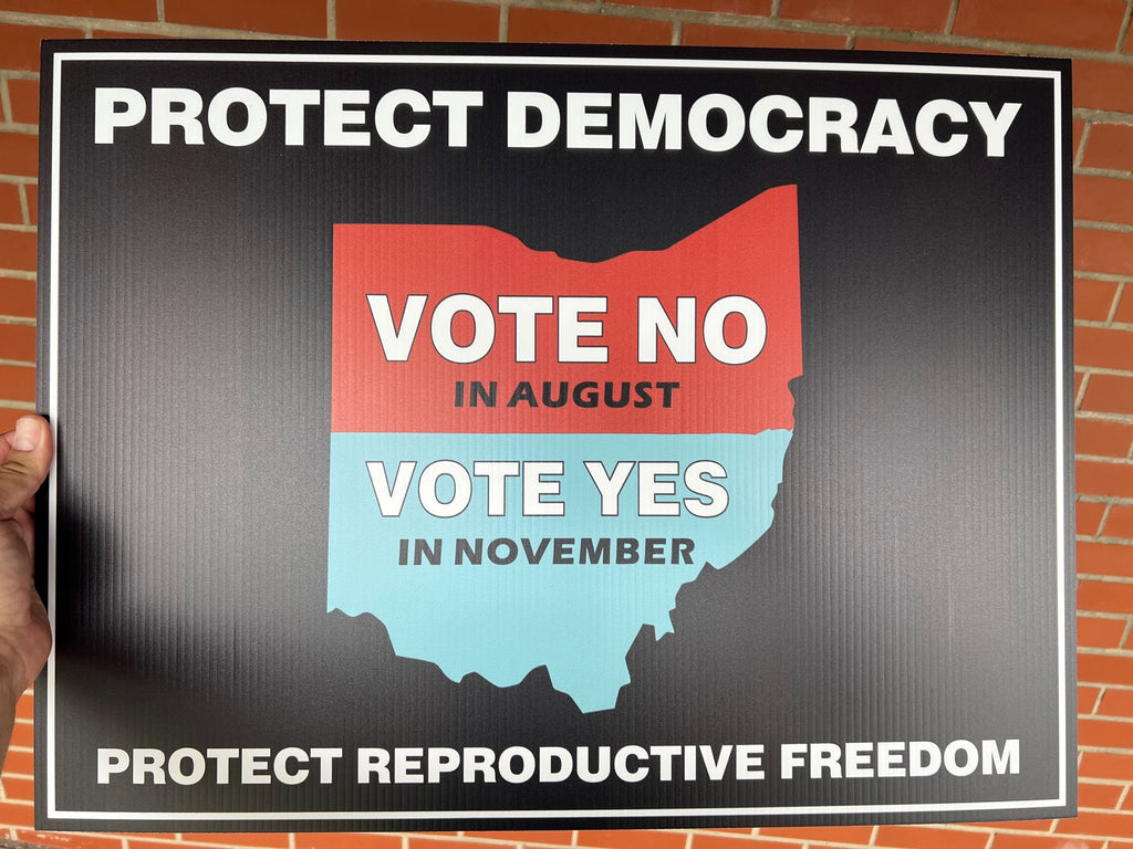 Protect Democracy Ohio Yard Sign – Splott Graphics